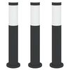 vidaXL pollarvalgustid 3 tk 50 cm roostevaba teras IP44