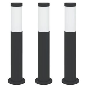 vidaXL pollarvalgustid 3 tk 50 cm roostevaba teras IP44