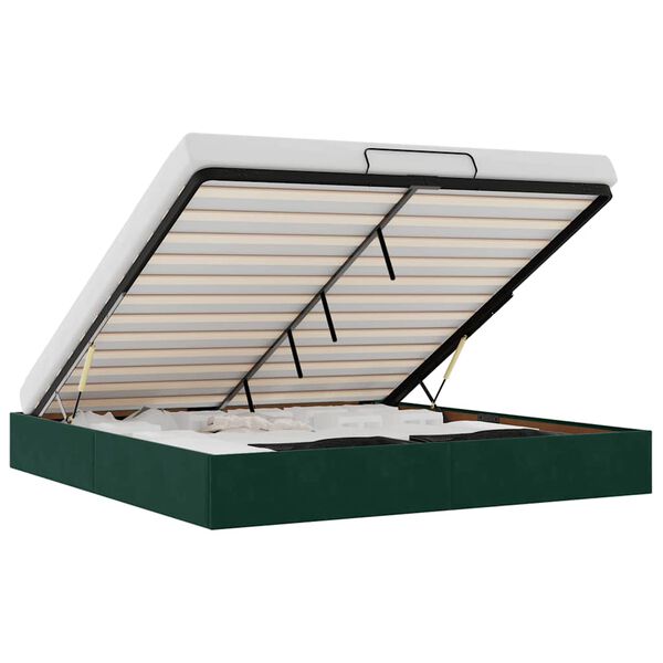 vidaXL Ottomani voodiraam ilma madratsita, 160x200 cm, samet