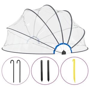 vidaXL basseinikuppel, 440 x 220 cm