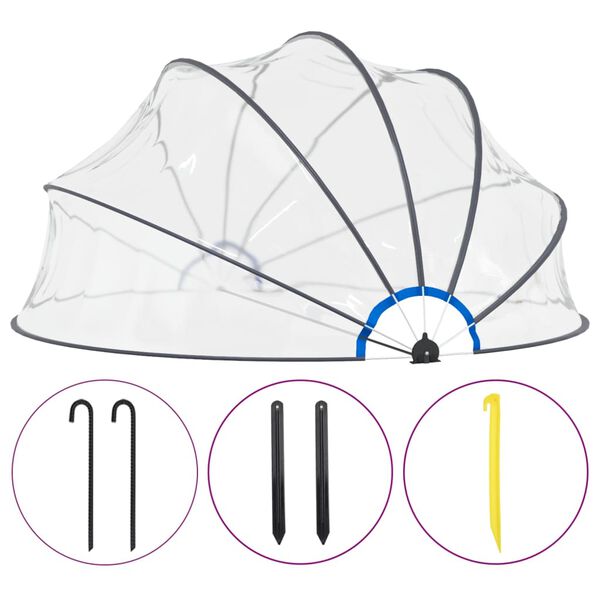 vidaXL basseinikuppel, 440 x 220 cm