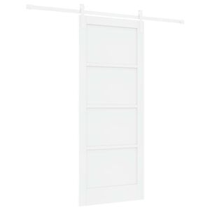vidaXL Libisev uks Valge 83 x 202 cm Toekas m&auml;nnipuit