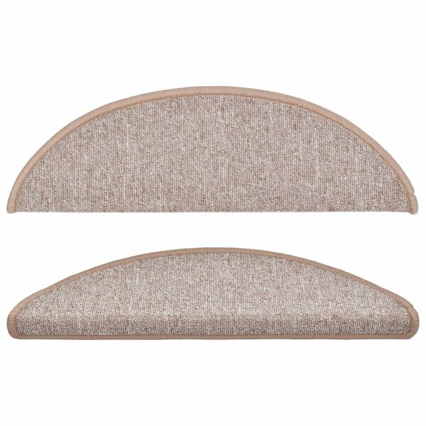 vidaXL trepimatid 10 tk 56 x 17 x 3 cm helepruunid poolringikujulised