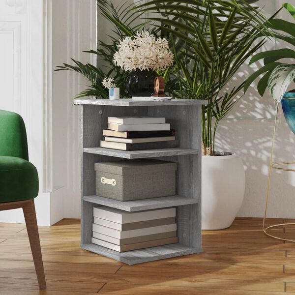 vidaXL lisakapp, hall Sonoma tamm, 35 x 35 x 55 cm, tehispuit