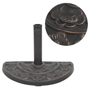 vidaXL poolringikujuline p&auml;evavarju alus, vaigust, pronksjas, 9 kg