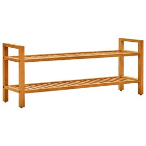 vidaXL kingariiul 2 riiuliga, 100 x 27 x 40 cm, tammepuit