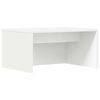 vidaXL Seinale kinnitatud laud Valge Tehispuit 60 x 45 x 30 cm