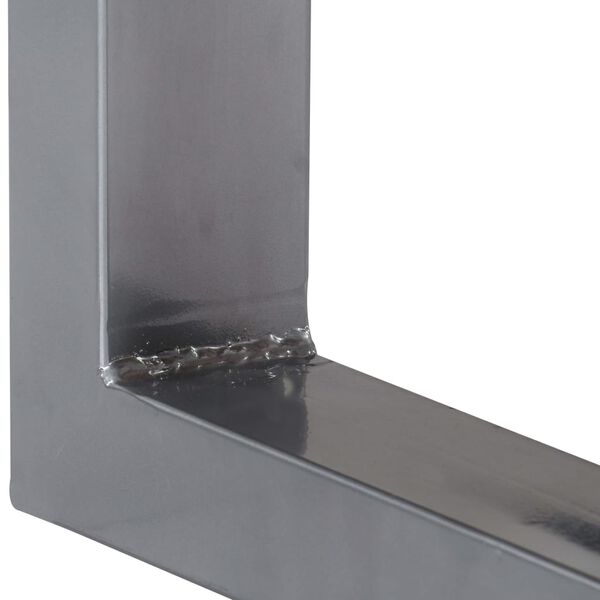 vidaXL konsoollaud, 115 x 35 x 76 cm, akaatsiapuit ja raud