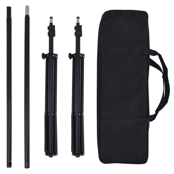 vidaXL fotostuudio komplekt 5 taustapildi ja reguleeritava raamiga