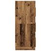 vidaXL Pesukaapp ladustamisega uksega Vana puit Tehispuit