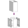 vidaXL taimekast, 40 x 80 x 80 cm, Corten teras