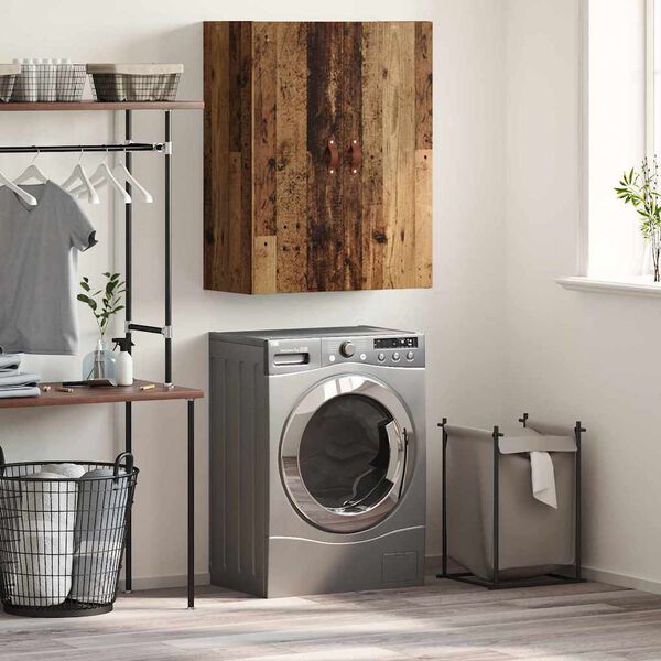 vidaXL Seinekapp Vana puit 69,5 x 34 x 90 cm Tehispuit