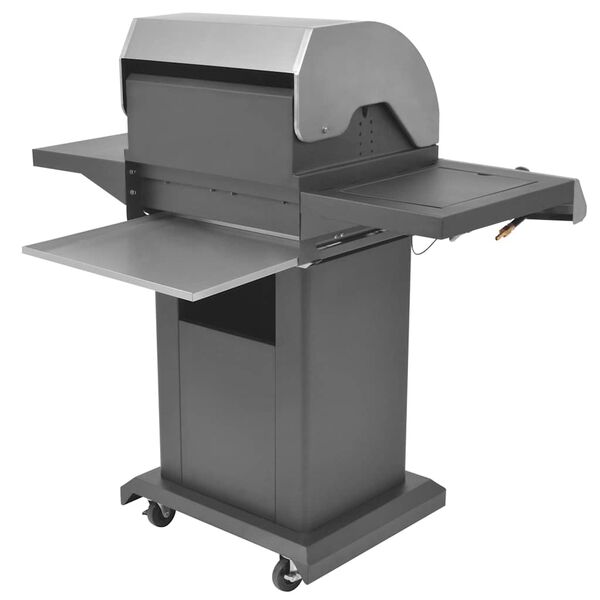 vidaXL Gaasigrilli p&otilde;letitoru H&otilde;bedane Terased koos metalliga voolik