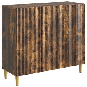 vidaXL K&otilde;ide Suitsutatud tamm 89 x 34,5 x 80 cm Tehispuit