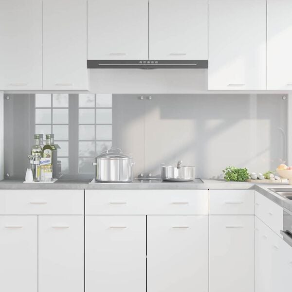 vidaXL Kögi Splashback 2 pcs Helehall 100 x 60 cm karastatud klaas