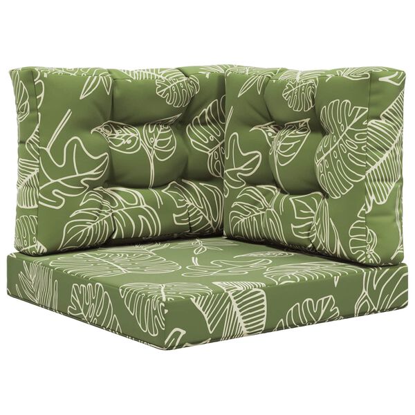 vidaXL V&auml;lim&ouml;&ouml;blitugi patja 3 pcs Lehe Kujundus Pol&uuml;ester