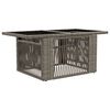 vidaXL Aialaud Hall 100 x 55 x 37 cm PE Rattan ja Klaas