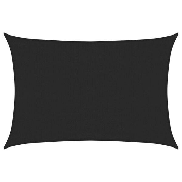 vidaXL päikesepuri 160 g/m² must, 3,5 x 5 m, HDPE