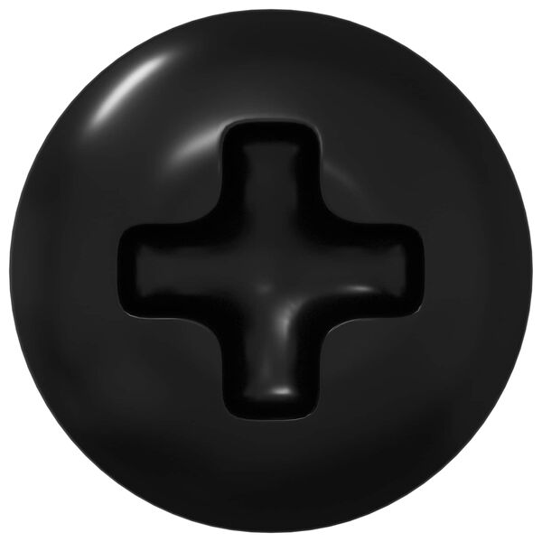 vidaXL Sleeve kruvid 8182 pcs Must M4 x 10 mm Raud