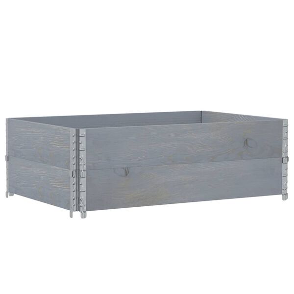 vidaXL kaubaaluste &auml;&auml;red 2 tk, hall, 120x80 cm, toekas m&auml;nnipuit