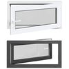 vidaXL Keldriakendus RISOR 100 x 50 cm PVC ja klaas Antratsiit