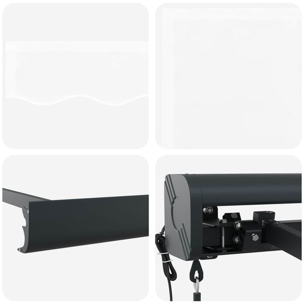 vidaXL Varikatus Valge 400 x 300 x 165 cm Pol&uuml;ester ja alumiinium