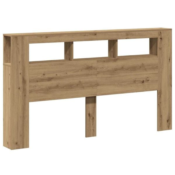 vidaXL LED-peats Artisan Oak 180x18,5x103,5 cm Engineered Wood