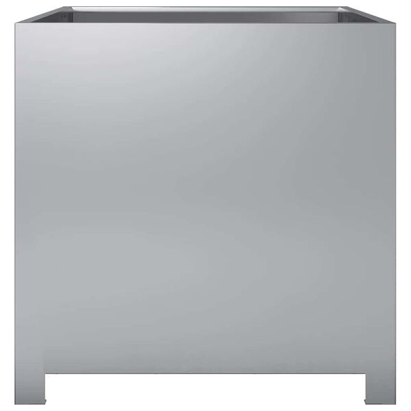 vidaXL aia taimekast, 50x50x50 cm, tsingitud teras