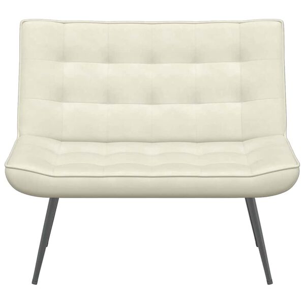 vidaXL pink, kreemjas, 110x74x84 cm, samet