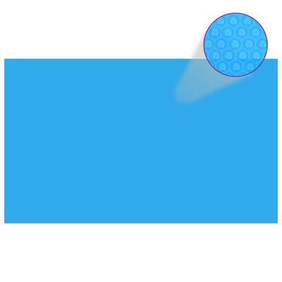 vidaXL kandilise basseini kate, 1000 x 600 cm, PE, sinine