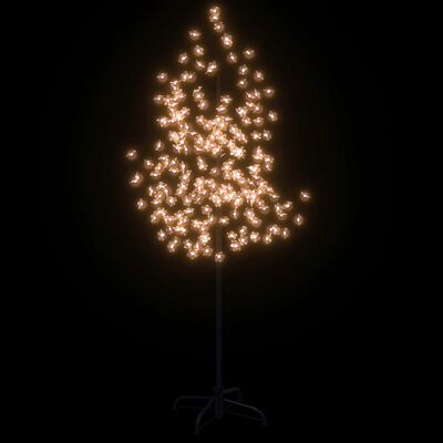 vidaXL kirsiõitega LED-puu, soe valge, 200 LEDi, 180 cm