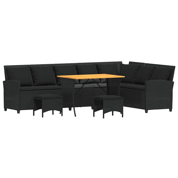 vidaXL 4-osaline aiadiivanikomplekt patjadega L-образна, pol&uuml;rotang