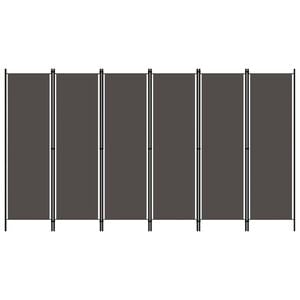 vidaXL 6 paneeliga ruumijagaja, antratsiithall, 300 x 180 cm