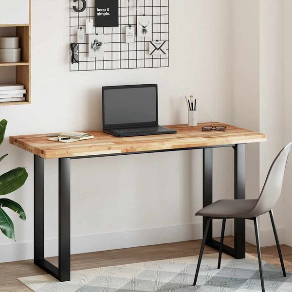 vidaXL kirjutuslaua plaat, 120x60x4 cm, &otilde;liviimistlusega akaatsiapuit