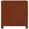vidaXL jalgadega taimekast, rooste, 50x50x50 cm, Corten teras