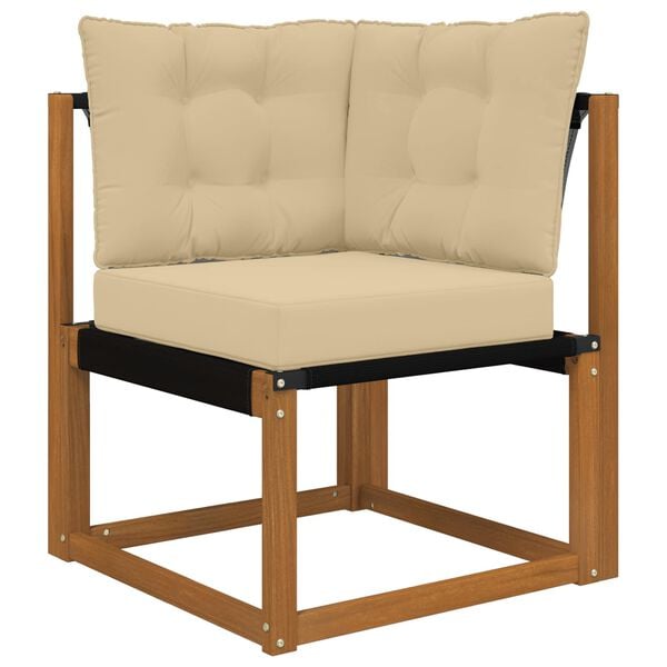 vidaXL V&auml;lim&ouml;&ouml;blitugi patja 3 pcs Beež Pol&uuml;ester