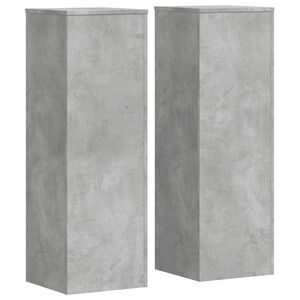 vidaXL taimealused 2 tk, betoonhall, 33 x 33 x 100 cm, tehispuit