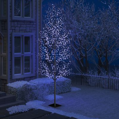 vidaXL jõulupuu 1200 LEDi, sinine valgus, kirsiõied 400 cm