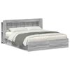 vidaXL Voodiraam ladustamisega Hall Sonoma 200 x 200 cm Tehispuit