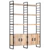 vidaXL 4 riiuliga raamaturiiul 124 x 30 x 180 cm toekas mangopuit
