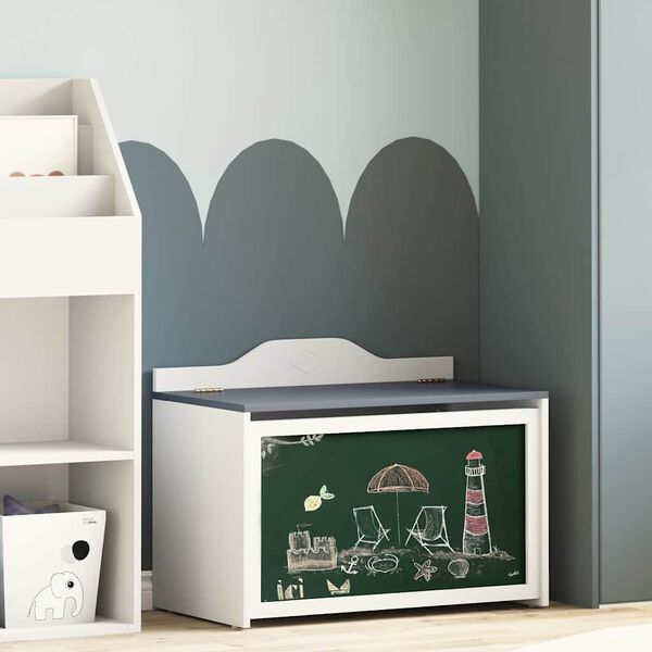 vidaXL Karp hoiustamiseks ja kriiditahvli esipaneeliga ROROS Tehispuit