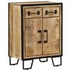 vidaXL puhvetkapp 2 sahtliga, 53 x 31 x 72 cm, mangopuit ja raud