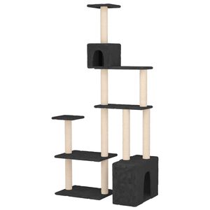 vidaXL Kassipuu kraapimispostidega Tumehall 177,5 cm