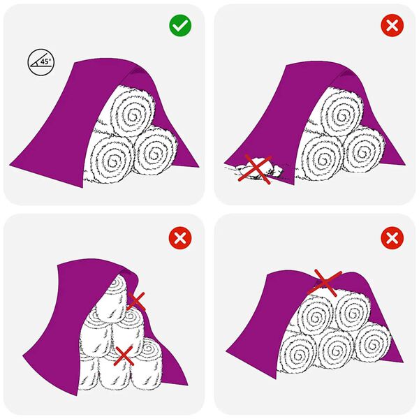 vidaXL heinakuhja vahe 9,8x12,5 m 140 g/m&sup2; pol&uuml;prop&uuml;leen