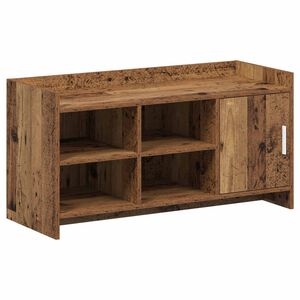 vidaXL Kinga kapp ladustamisega Vana puit 100 x 39,5 x 51 cm Tehispuit