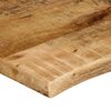 vidaXL lauaplaat, 110 x 60 x 2,5 cm, naturaalsete servadega, mangopuit