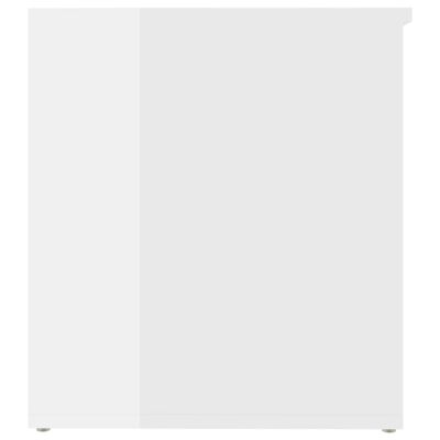 vidaXL hoiukast, kõrgläikega valge, 84x42x46 cm, tehispuit