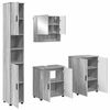 vidaXL Vannitoa m&ouml;&ouml;bleset uksega 4 pcs Hall Sonoma Tehispuit & Metall