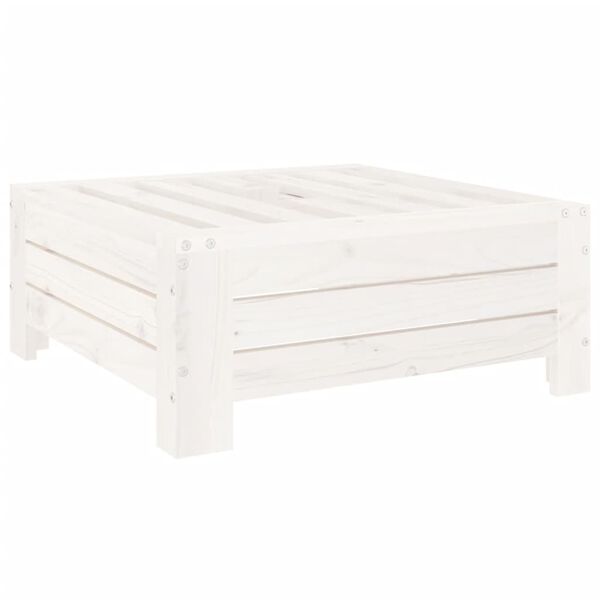 vidaXL päikesevarju aluse kate, valge, männipuit