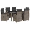 vidaXL &Otilde;ues&ouml;&ouml;gi komplekt 7 pcs Helehall ja tumehall 150 x 90 x 75 cm